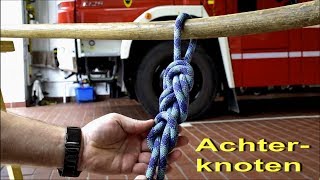 Knoten und Stiche der Feuerwehr Der Achterknoten [upl. by Trela146]