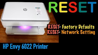 How To Reset 6022 AllInOne Pinter [upl. by Dore]