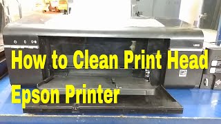 How to Clean Print Head Epson L800 Printer [upl. by Gar]