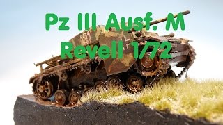 Plastikmodellbau Ps  Pz III Ausf M  Revell 172 [upl. by Gervase]