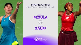 Jessica Pegula vs Coco Gauff  2023 Montreal Quarterfinals  WTA Match Highlights [upl. by Mayfield160]