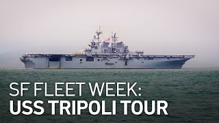 SF Fleet Week A Tour of the Brand New USS Tripoli [upl. by Matheson]