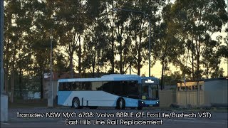 Transdev NSW MO 6708 Volvo B8RLE ZF EcoLifeBustech VST [upl. by Atiuqal]