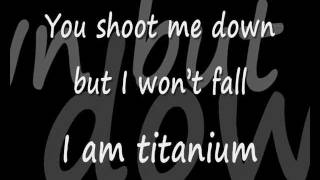 Titanium  David Guetta Lyrics [upl. by Enilhtak]