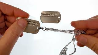 M1940 Dogtag Chain Assembly [upl. by Retep5]