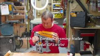 Bostitch 28 Degree Cordless Framing Nailer GF28WW  Review [upl. by Edwine]