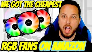 How To Install RGB Case Fans Cheapest Amazon upHere RGB Fans Review [upl. by Thoma]