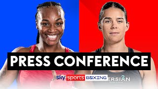 LIVE PRESS CONFERENCE  Claressa Shields vs Savannah Marshall  London Fight Night [upl. by Eugenius]