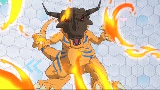 Agumon Digivolve To Greymon Tri English Dub [upl. by Liatnahs]