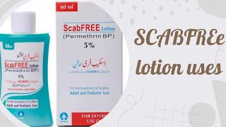 Scabfree Permethrin Lotion uses dosage in Urdu Kharish ka ilaj how to use Scabfree Lotion [upl. by Etteniotna45]