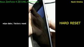 Asus ZenFone 4 ZE554KL Hard reset [upl. by Aynatan]