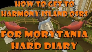 How to get to Harmony Island an unlock a new herb patch osrs Hard Morytania Diary [upl. by Ravens]