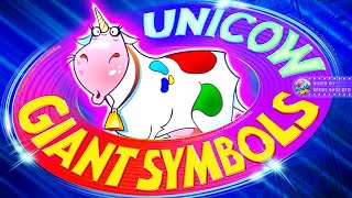 GIANT SYMBOLS UNICOW  LIVE  BONUS Invaders Attack From the Planet Moolah SLOTS [upl. by Manny232]