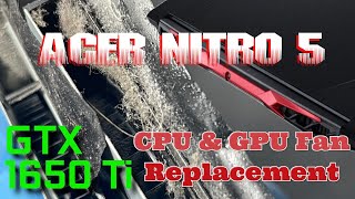 Fan Replacement amp Repaste Tutorial Acer Nitro 5 [upl. by Ifar]