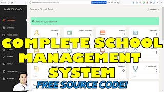 Complete School Management System in PHPMySQL  Free Source Code Download [upl. by Fricke839]