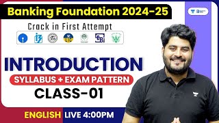 Banking Foundation Batch  Class 01  Introduction  Syllabus  Exam Pattern  English  Vishal Sir [upl. by Allekram417]