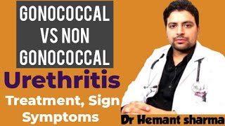 Gonococcal vs Non gonococcal Urethritis sign symptoms causes investigation amp Treatment in hindi [upl. by Roter]