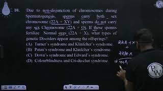 Due to nondisjunction of chromosomes during Spermatogenesis sperms carry both sex chromosome [upl. by Swope]