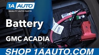 How to Replace Battery 0716 GMC Acadia [upl. by Yruy]