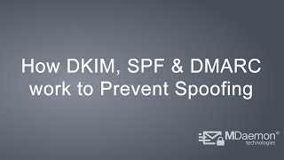 How DKIM SPF amp DMARC Work to Prevent Email Spoofing [upl. by Ataeb]