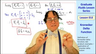 Graduate Fluids Lesson 01E Kronecker Delta Function [upl. by Ecinnaj511]