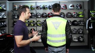 Dainese High Visibility Pro Vest Review at RevZillacom [upl. by Seerdi]