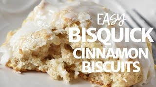 Easy Bisquick Cinnamon Biscuits [upl. by Ailedo216]