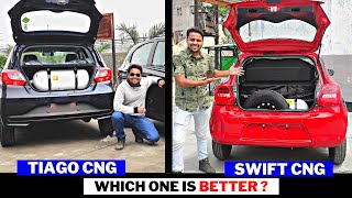 Maruti Suzuki Swift CNG 2022  क्या है Tata Tiago CNG से बेहतर  🤔 [upl. by Lemmor967]