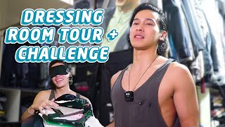 DRESSING ROOM TOUR  BLINDFOLD STYLING CHALLENGE  Enchong Dee [upl. by Kaylil]