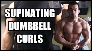 Supinating Dumbbell Bicep Curls Benefits Proper Form  1 Tip [upl. by Asirac]