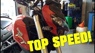 2018 Benelli TnT125  TOP SPEED [upl. by Damalus]