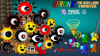 어몽어스Among Us VS Sprunki MrSun Lore Monster  Peanut Among Us Animation61 [upl. by Efinnej]