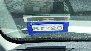 How to easily remove vehicle registration sticker from windshield [upl. by Benny784]