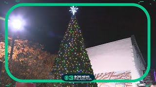 Tree lighting ceremony in Manayunk Canal Park [upl. by Xineohp652]