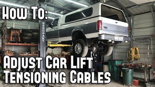 Leveling Lifting Arms on your Car Lift [upl. by Botti]