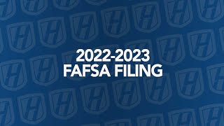 20222023 FAFSA Filing [upl. by Arney]