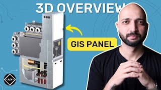 3D overview of Medium Voltage Switchgear GIS Panel  TheElectricalGuy [upl. by Nailluj]