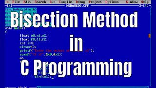 bisection method in c programming [upl. by Schild]