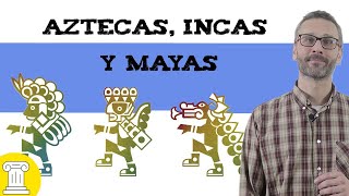 Aztecas Incas y Mayas 🌎 Resumen [upl. by Sucramad]