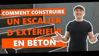 Comment construire un escalier dextérieur en béton [upl. by Eiderf293]