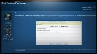 Paradox Games Mod Manager Showcase HOI4 Stellaris CK2 EU4 [upl. by Dav]