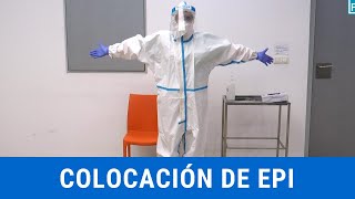 Colocación de EPI avanzado con mono  Hospital General de València [upl. by Husein]