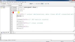 16x2 LCD Embedded C program for 8051 with Keil and Proteus simulation [upl. by Rosana]