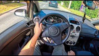 2008 Opel Corsa D 10 60HP 0100 POV Test Drive 1786 Joe Black [upl. by Tolliver]