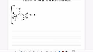 15 Practice drawing resonance structures [upl. by Devaj]