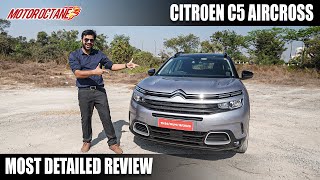 Citroen C5 Aircross Review  Most Detailed Hai [upl. by Serrano]