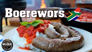 How to make Traditional Boerewors  South African sausage recipe  Braai  How to make sausage [upl. by Ydnih]