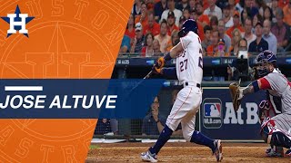 BOSHOU Gm 1 Jose Altuve leads Astros with three homers in Game 1 of the ALDS [upl. by Sutphin]