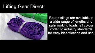 How to use Round Lifting Slings  Lifting Gear Direct [upl. by Atteoj]