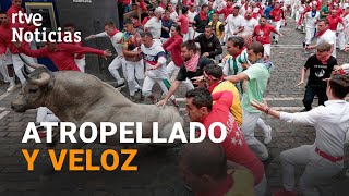 SAN FERMÍN 2024 SÉPTIMO ENCIERRO muy PELIGROSO por las CAÍDAS de los CORREDORES  RTVE [upl. by Alleira92]